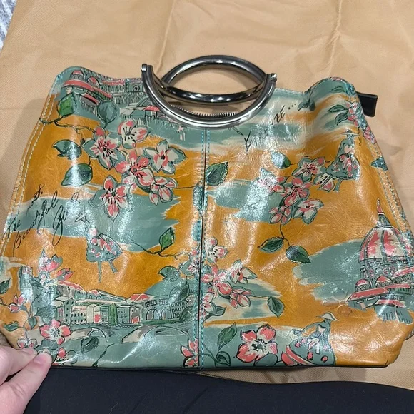 Patricia Nash Floral Bag - Green and Orange - Picture 3 of 10
